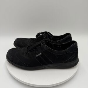 Mephisto Runoff Air Jet Womens US 11 Athletic Walking Sneakers Shoes Suede Black